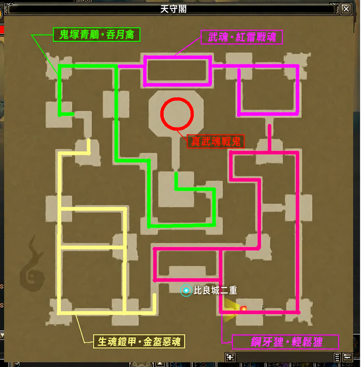 圖50：比良城天守閣