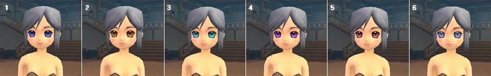 彩色隱形眼鏡（眼睛顏色） 女角 外觀圖